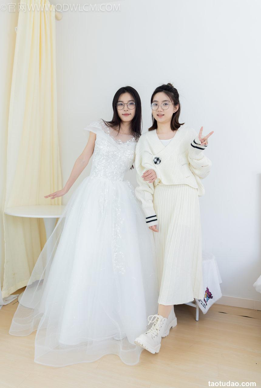 物恋传媒 NO.2308 茯苓&欢欢-高跟鞋、马丁靴、厚白丝、厚肉丝、瑜伽动作、挠脚剧情、婚纱[154P-2V-5.69G]