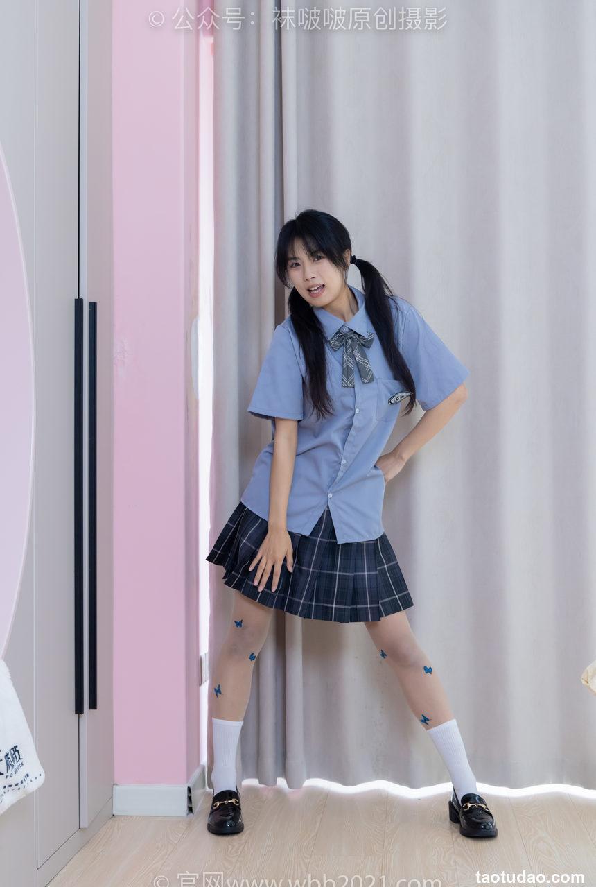 [BoBoSocks袜啵啵]NO.508 奶油 皮鞋、白棉袜、蝴蝶薄肉丝、jk制服[160P+1V／6.17GB]