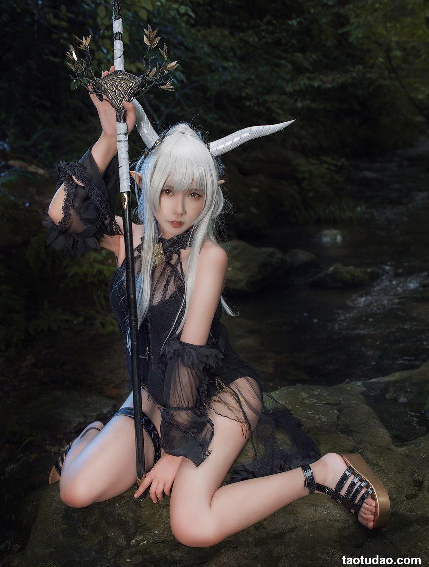 麻花酱 –  明日方舟 闪灵泳装[20P-254.9M]