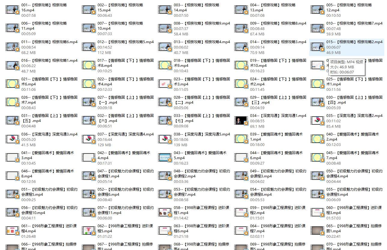 （资深导师教你如何成为撩妹高手）256集全