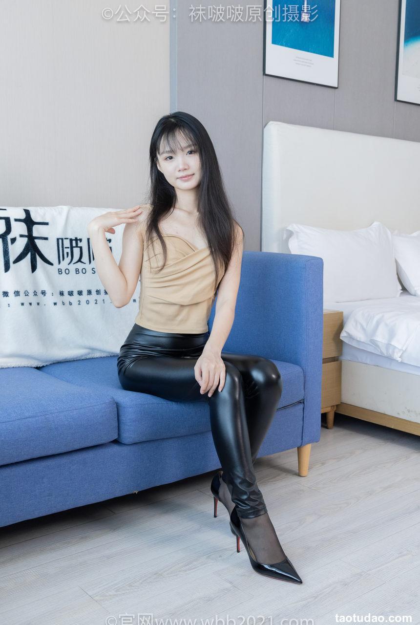 [BoBoSocks袜啵啵]NO.515 甜甜圈-高跟鞋、薄黑丝、皮裤裤里丝[147P+1V／7.51GB]