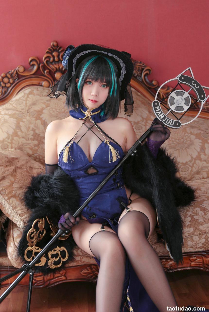 Meroko_魅瞳 - NO.005 柴郡旗袍[33P-287.4M]