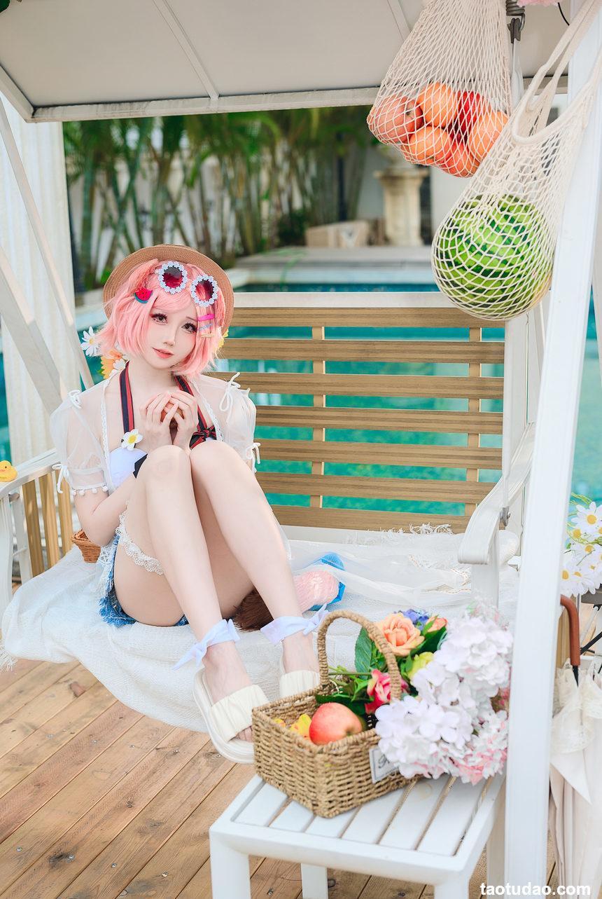 焖焖碳 明日方舟_澄闪泳装_[22P-166MB]