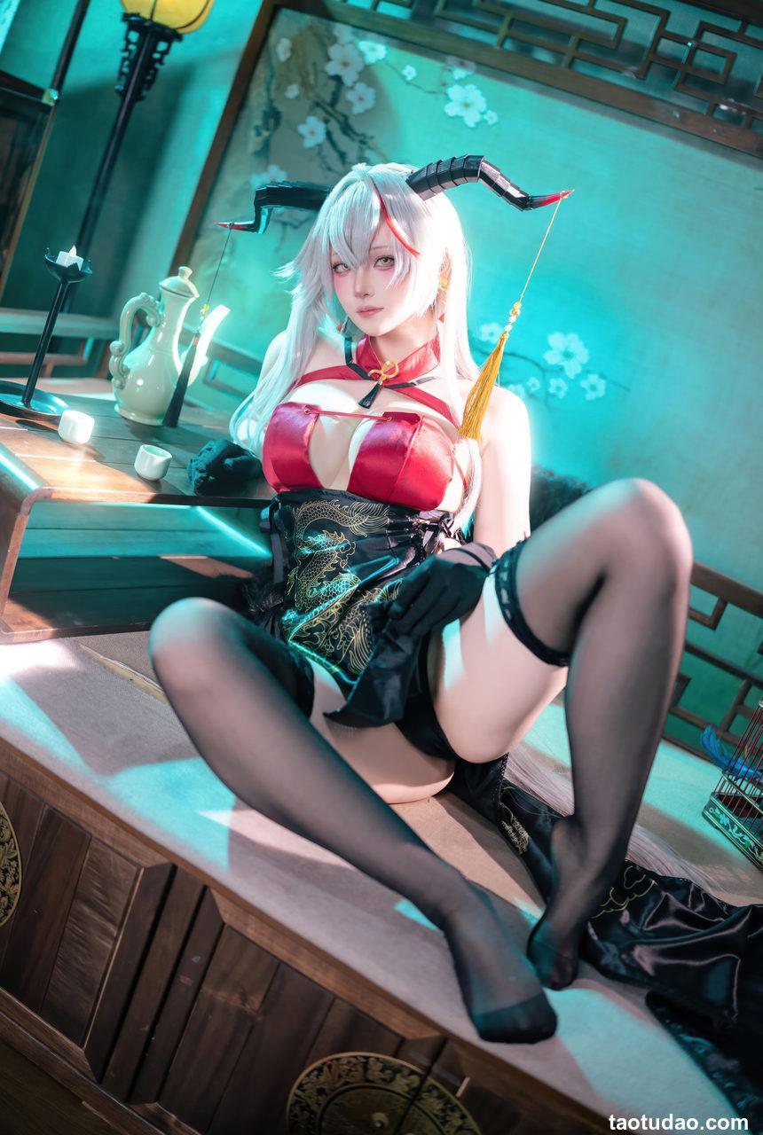 屿鱼 -碧蓝航线 埃吉尔旗袍 [50P-989M]