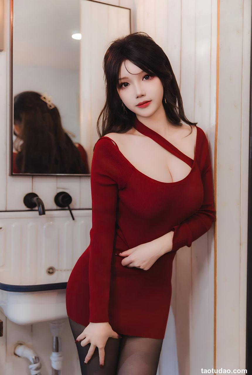 雪晴Astra –  红裙黑丝小娇妻 [65P+2V-1.68G]