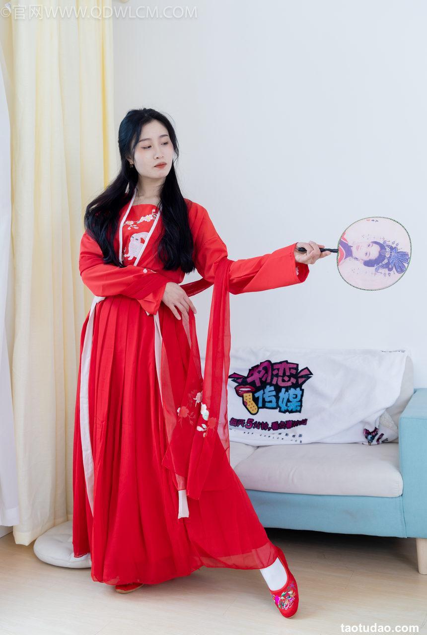 物恋传媒 NO.2328 绒绒-汉服、布鞋、白棉袜（打底）红色船袜（叠穿）[174P-1V-5.43G]