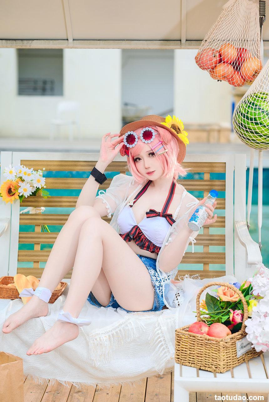 焖焖碳 明日方舟_澄闪泳装_[22P-166MB]