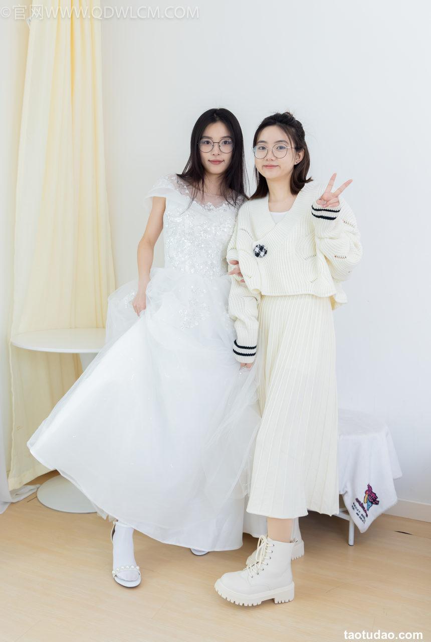 物恋传媒 NO.2308 茯苓&欢欢-高跟鞋、马丁靴、厚白丝、厚肉丝、瑜伽动作、挠脚剧情、婚纱[154P-2V-5.69G]