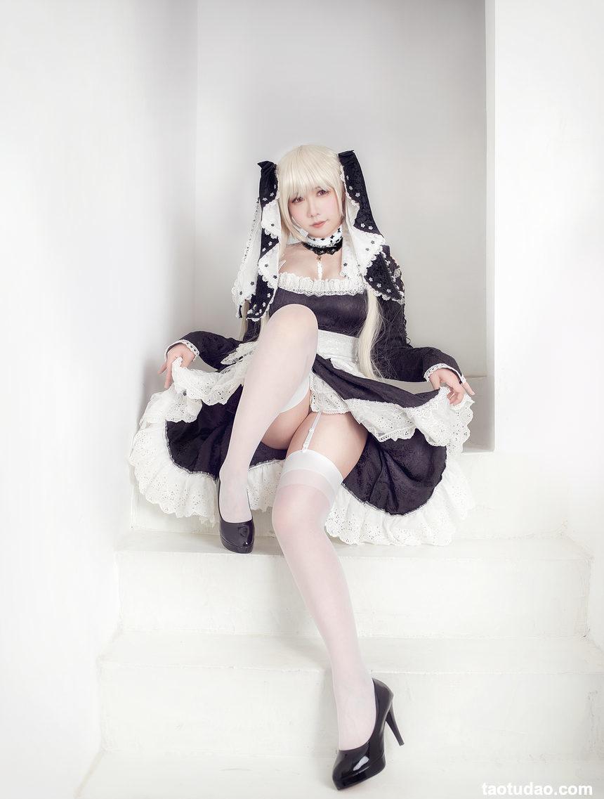 麻花酱 –  可畏泳装+女仆[30P-306M]