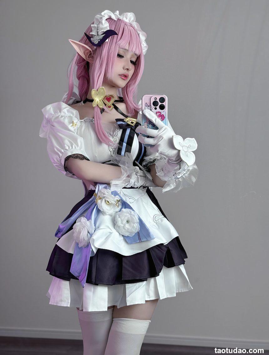 幼愛Youmeko –  崩坏3 爱莉希雅女仆装[20P-68.6M]