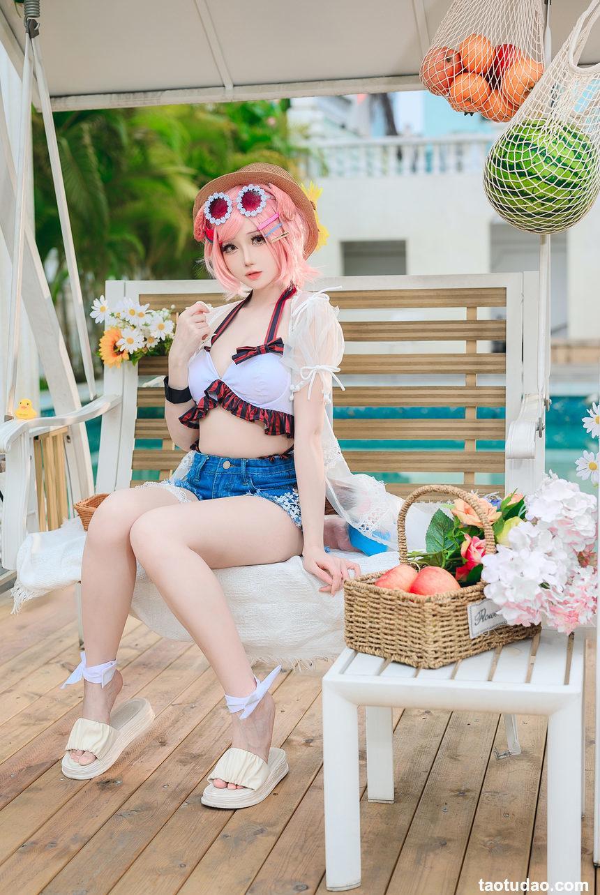 焖焖碳 明日方舟_澄闪泳装_[22P-166MB]