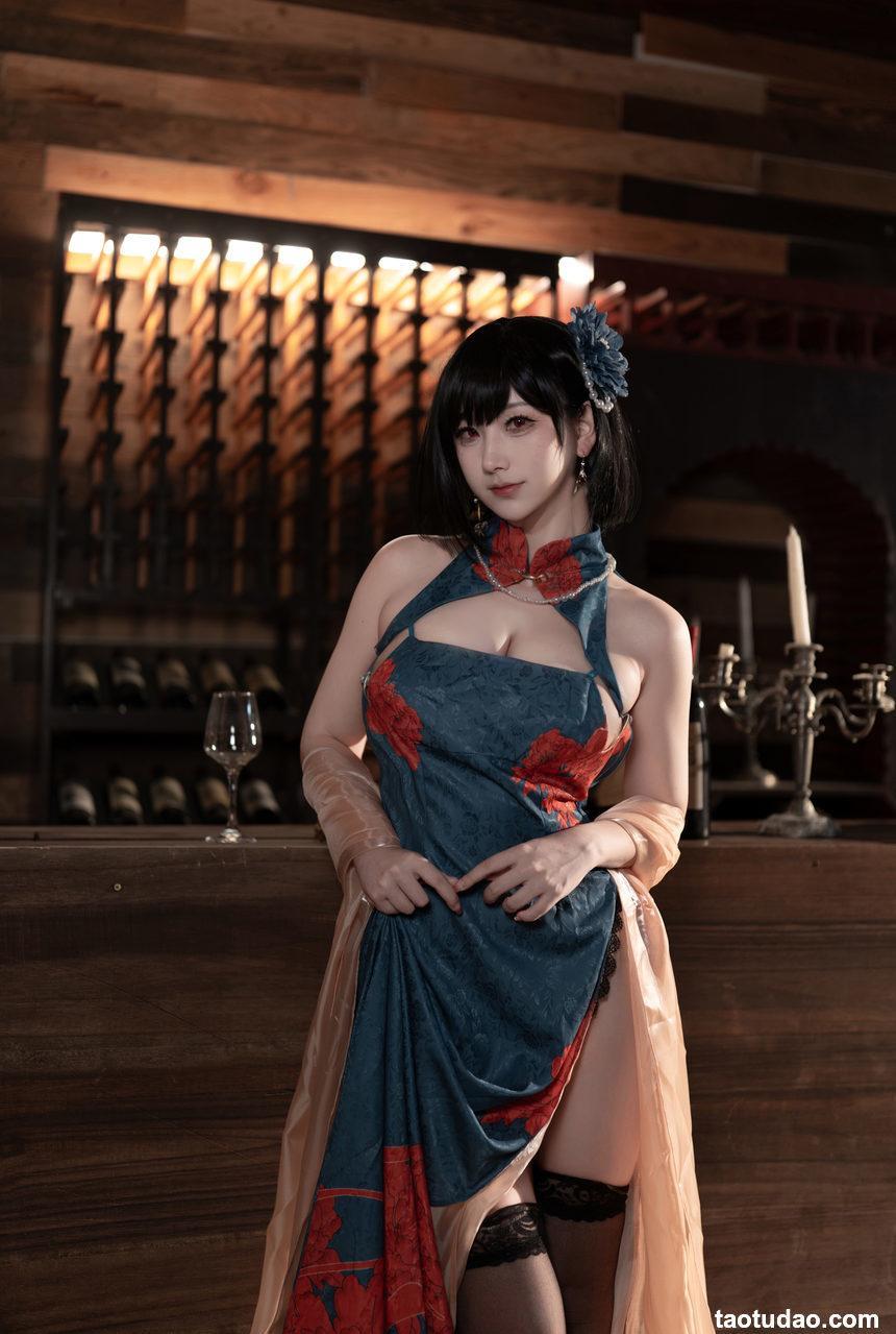 梓猫AzuNyan-舰长图-碧蓝航线-建武旗袍[9P-55.8MB]