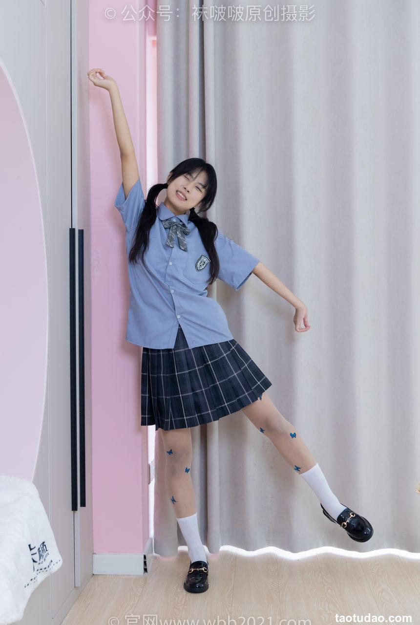 [BoBoSocks袜啵啵]NO.508 奶油 皮鞋、白棉袜、蝴蝶薄肉丝、jk制服[160P+1V／6.17GB]