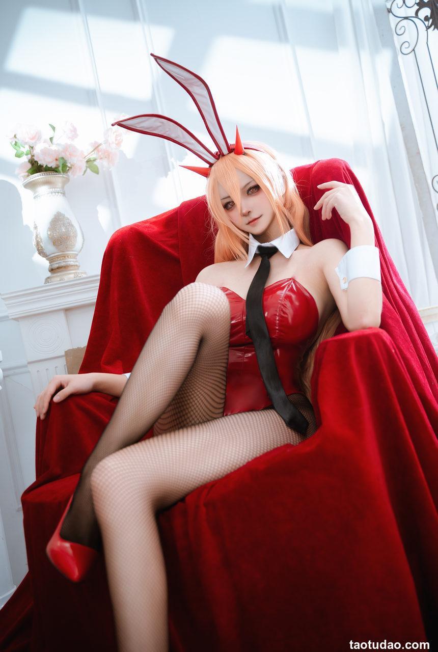 Seya-狮砸 – 电锯人 帕瓦&玛奇玛 兔女郎[13P-156.1M]