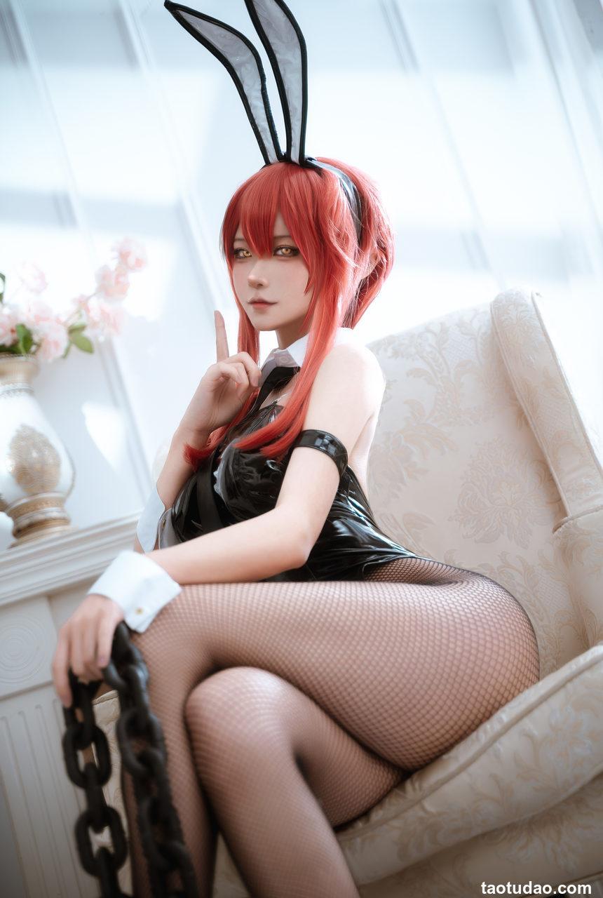 Seya-狮砸 – 电锯人 帕瓦&玛奇玛 兔女郎[13P-156.1M]