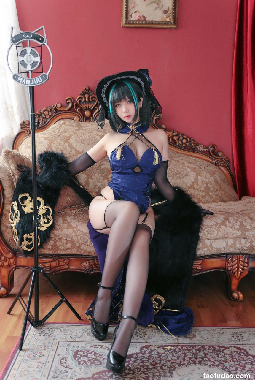 Meroko_魅瞳 - NO.005 柴郡旗袍[33P-287.4M]