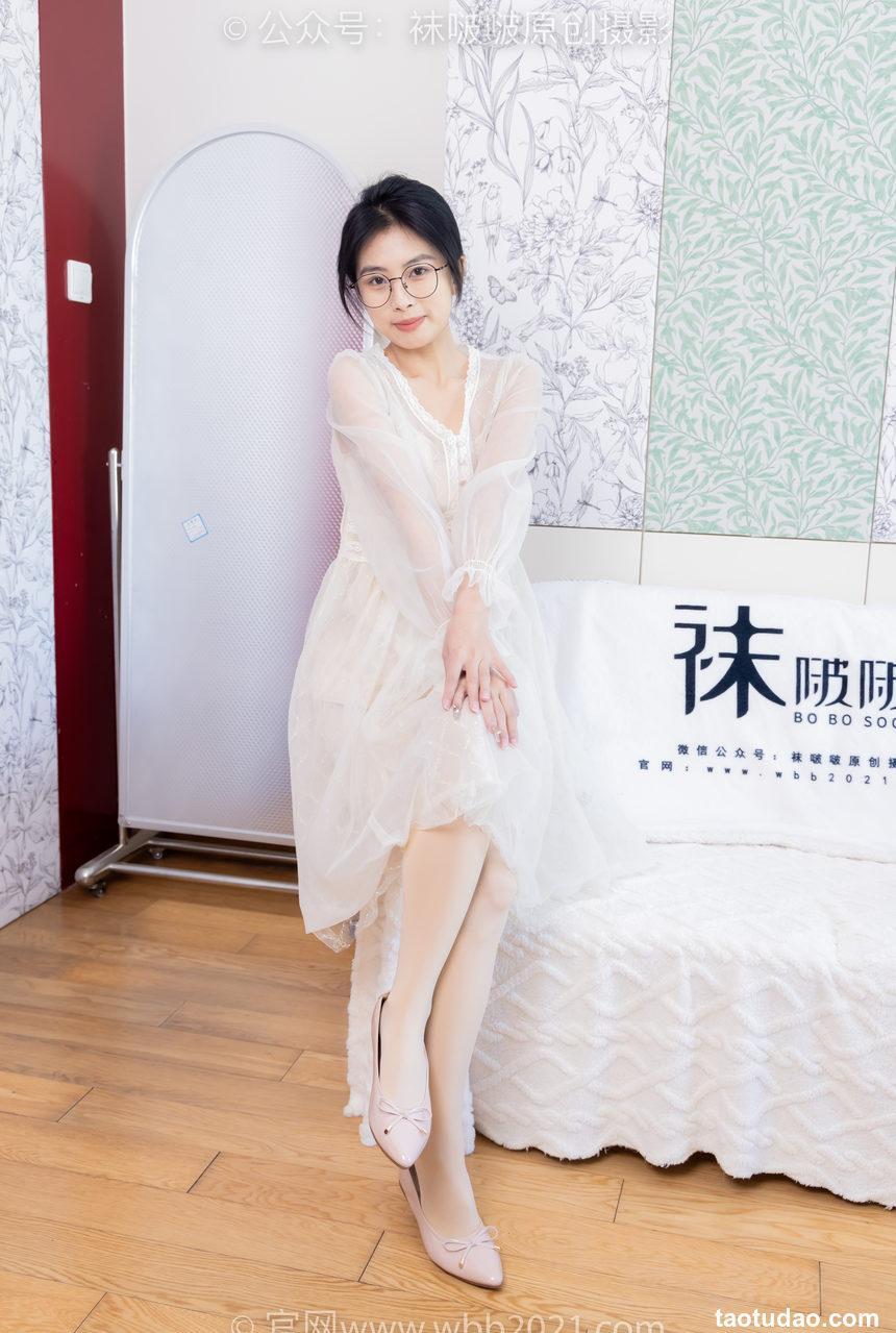 [BoBoSocks袜啵啵]NO.532 奶油-平底鞋、厚肉丝、瑜伽动作,皮筋绑脚老头乐挠脚剧情[140P+1V／5.03GB]