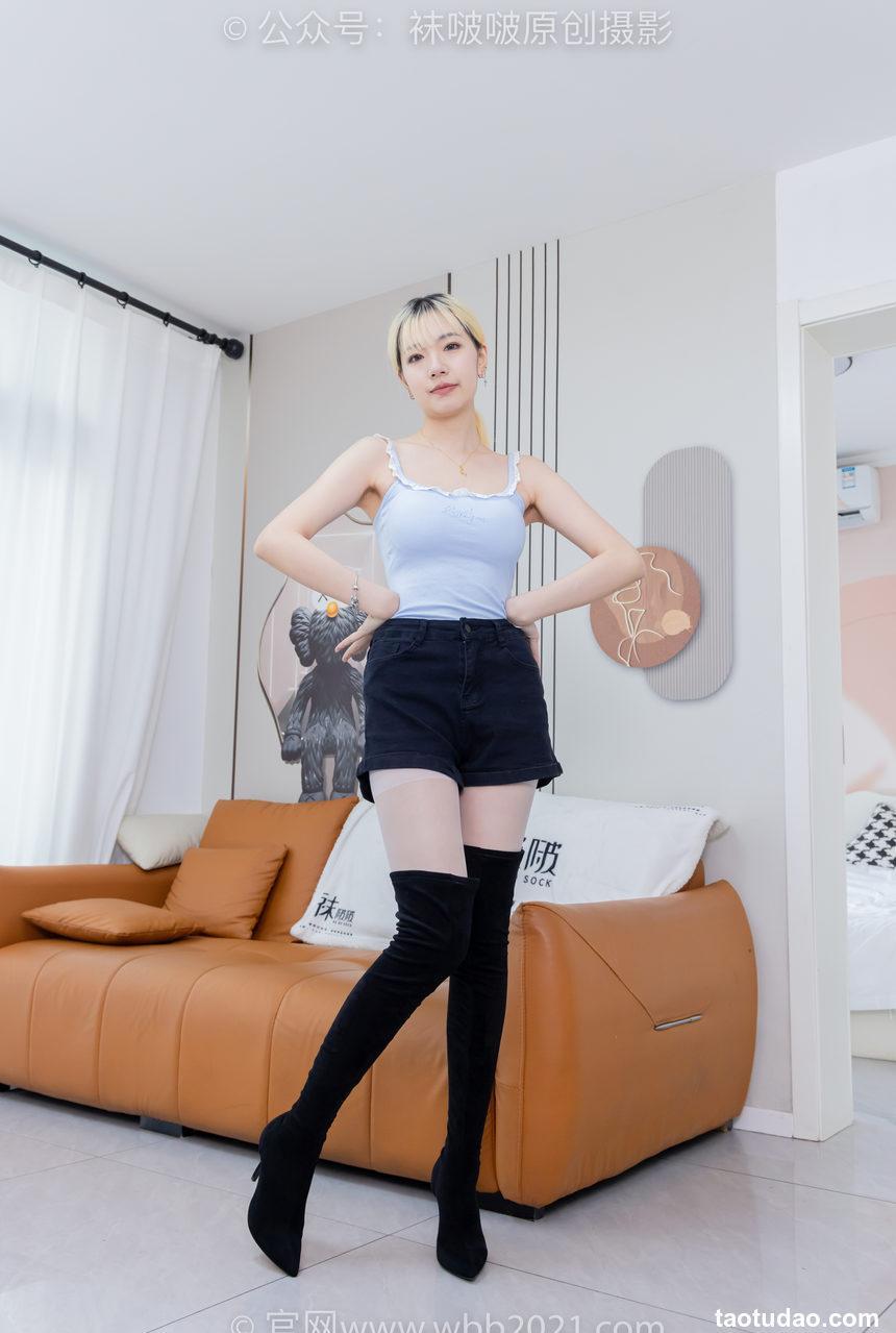 [BoBoSocks袜啵啵]NO.528 小甜豆-高跟长靴、薄白丝、薄黑丝、薄肉丝[200P+1V／6.71GB]