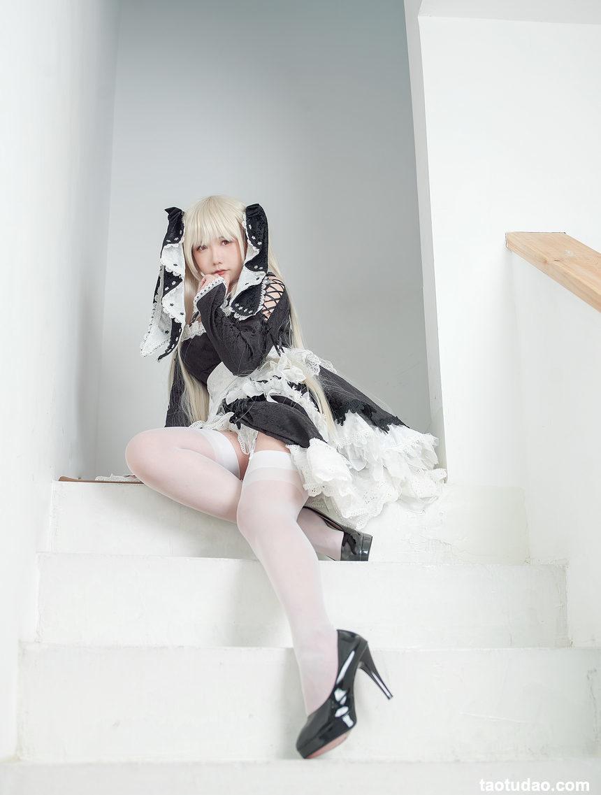 麻花酱 –  可畏泳装+女仆[30P-306M]