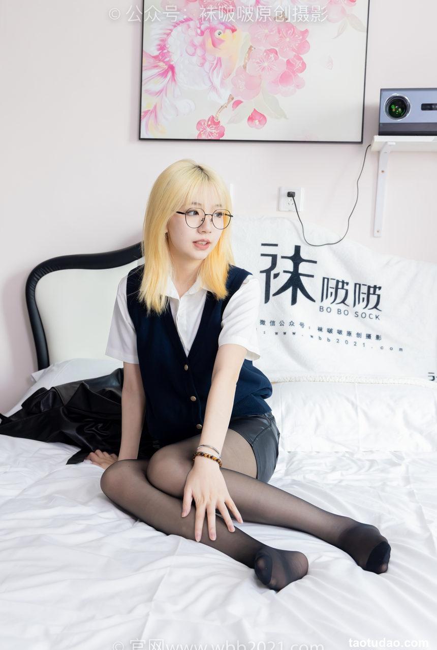 [BoBoSocks袜啵啵]NO.507 小甜豆 高跟长靴、薄黑丝、皮衣外套、ol风[140P+2V／5.96GB]