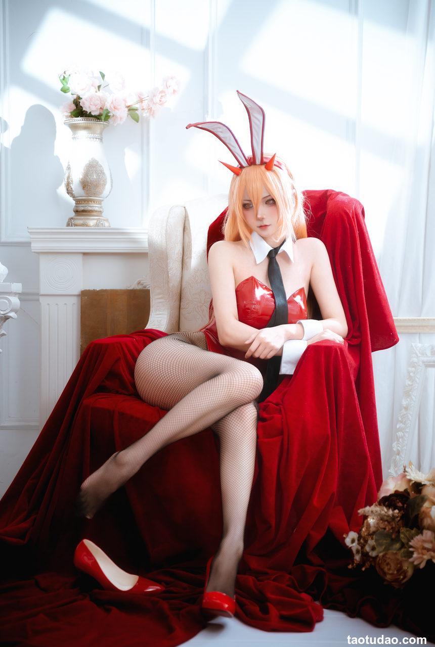 Seya-狮砸 – 电锯人 帕瓦&玛奇玛 兔女郎[13P-156.1M]