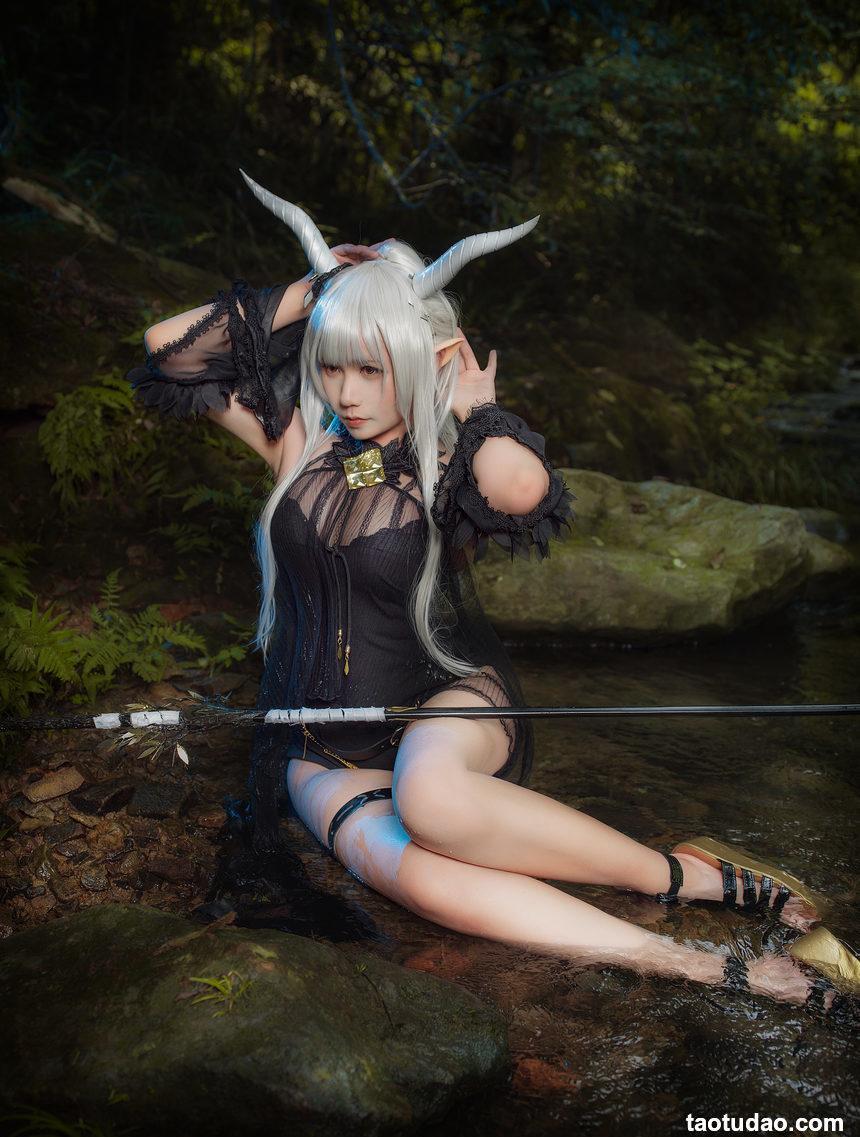 麻花酱 –  明日方舟 闪灵泳装[20P-254.9M]